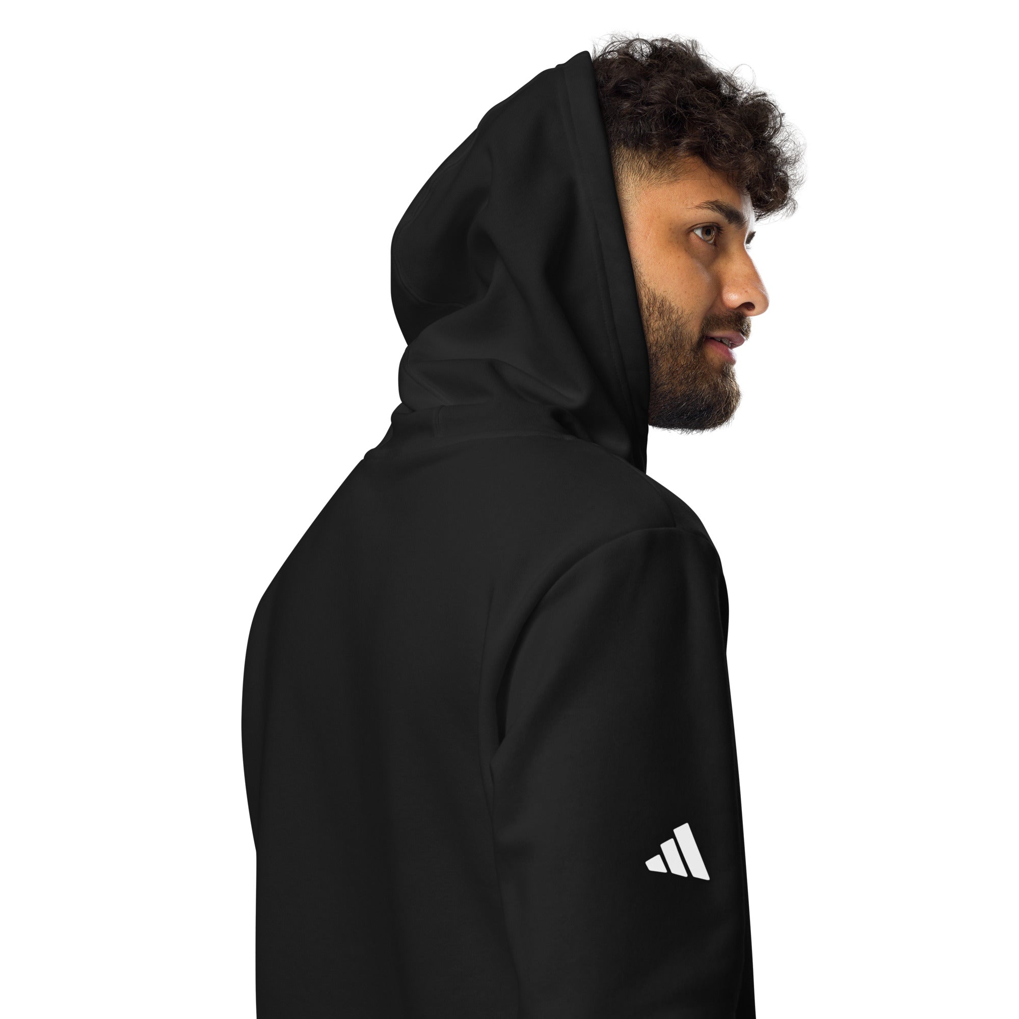 Adidas—inspired Hoodlum Baseball Streetwear Hoodie: Heavy Hitters Edition - White Swash - The Hoodlum Co.