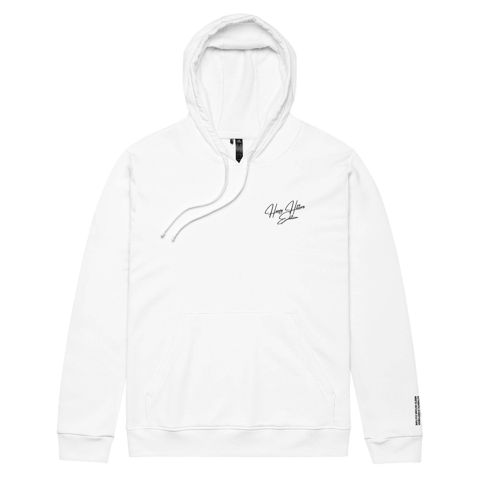 Adidas—inspired Hoodlum Fleece Hoodie - Heavy Hitters Edition - Black Stitch - The Hoodlum Co.