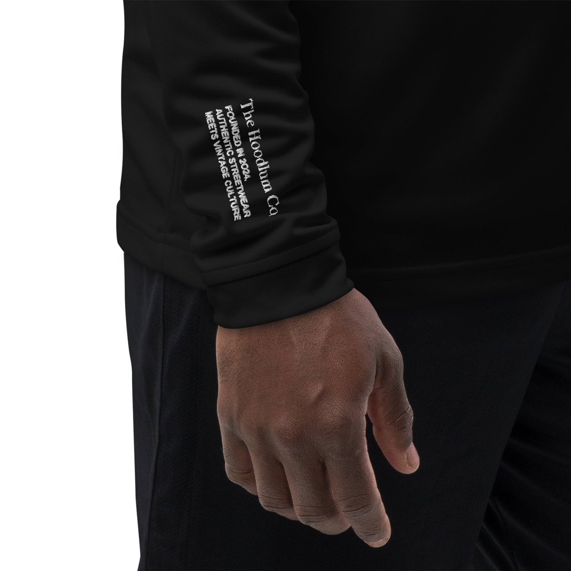 Adidas—inspired Hoodlum Quarter Zip Pullover - Heavy Hitters Edition - White Stitch - The Hoodlum Co.