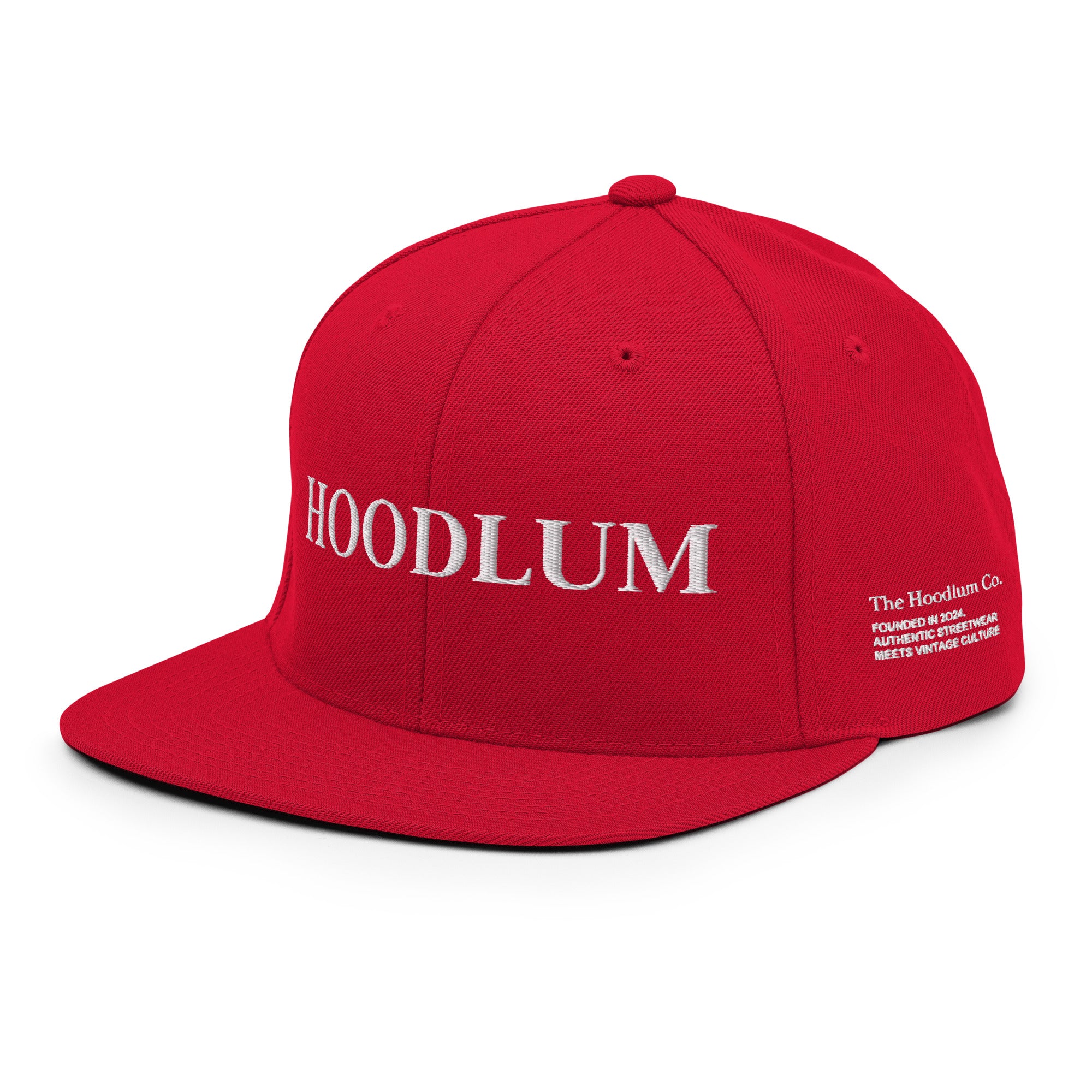 Baseball Rebel Snapback - Crimson Red - The Hoodlum Co.