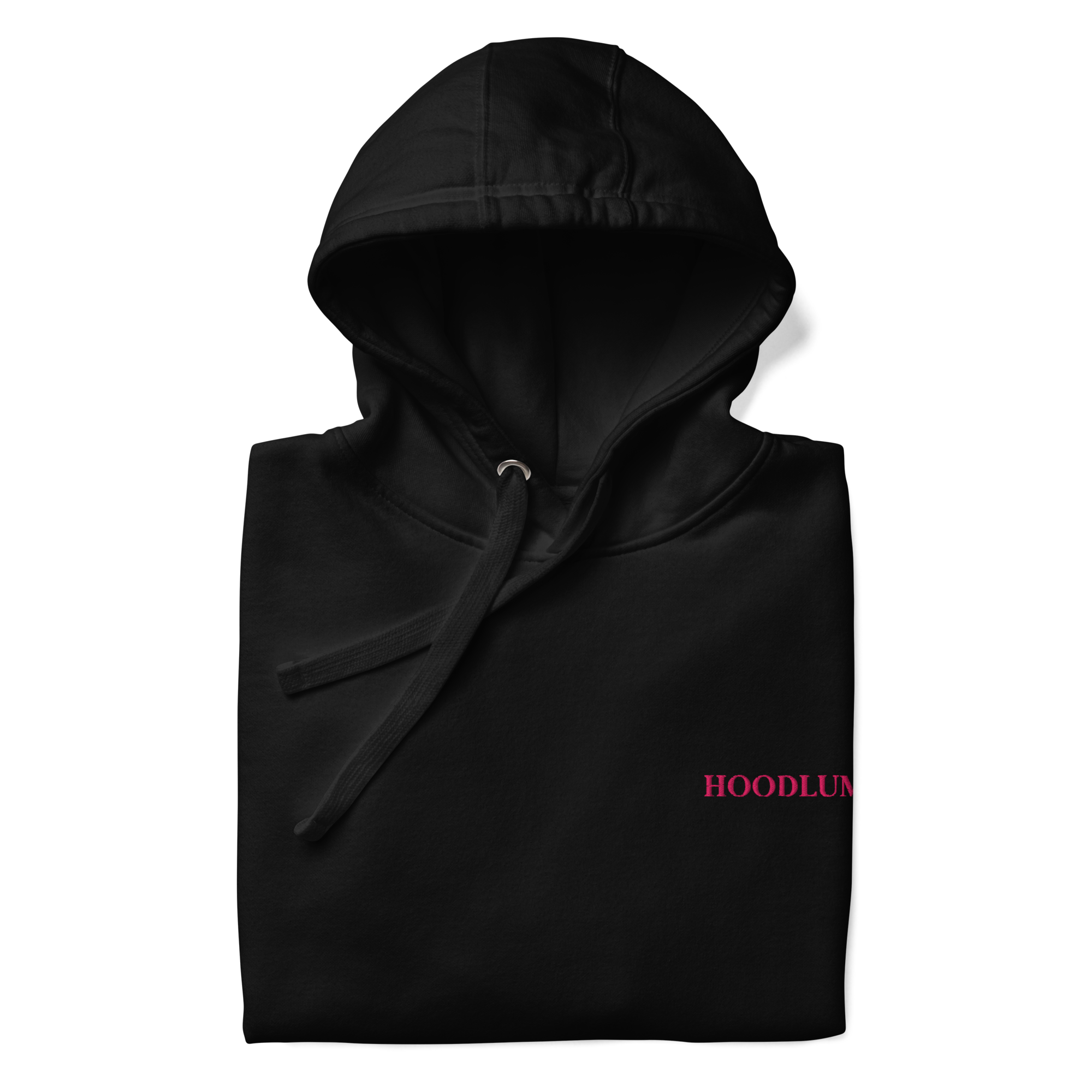 Hoodlum Classic Hoodie Black w/ Pink