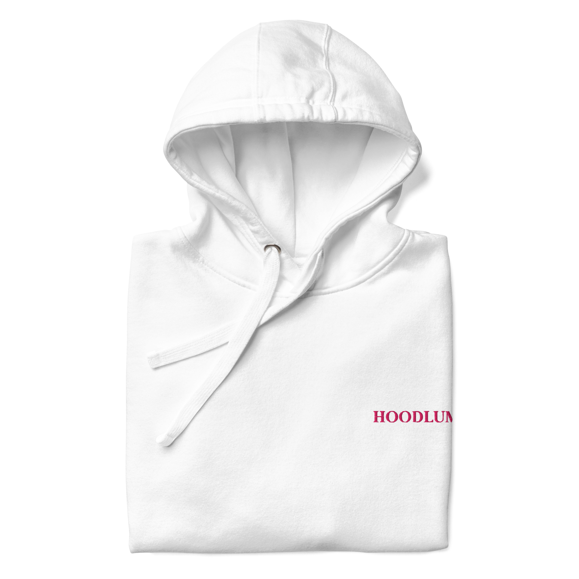Hoodlum Classic Hoodie White w/ Pink
