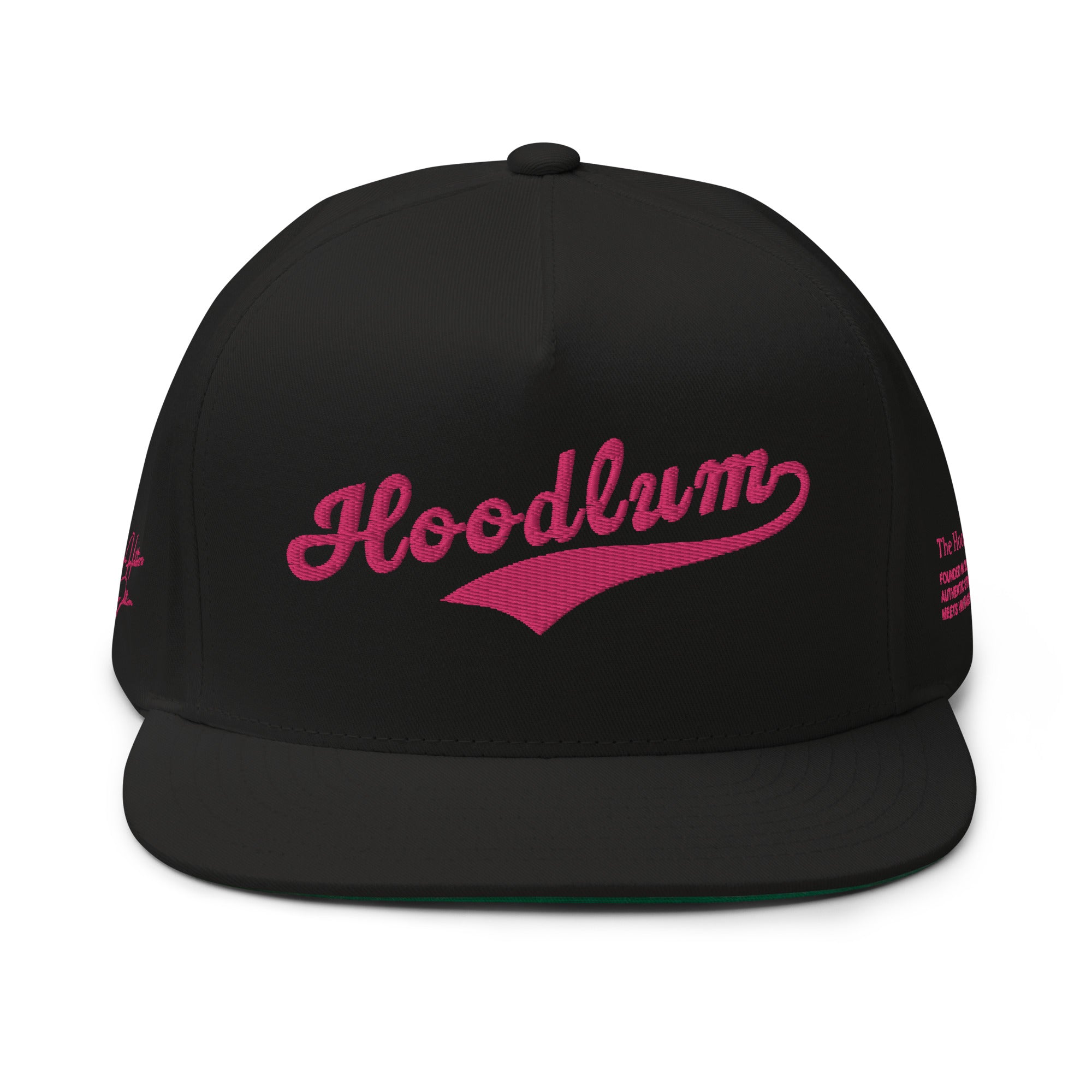 Flat Bill Baseball Cap: Heavy Hitters Edition - Black Diamond Blush - The Hoodlum Co.