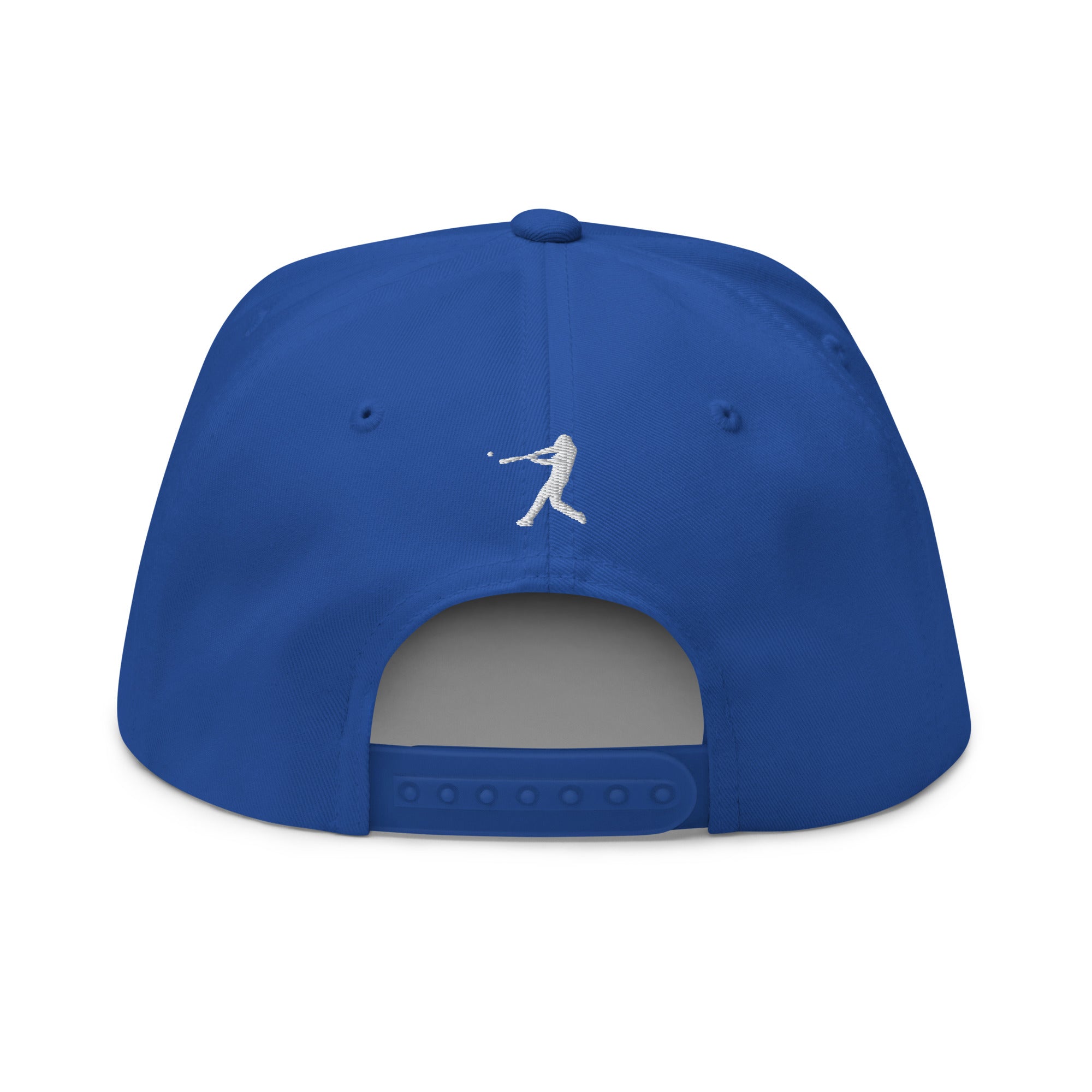 Flat Bill Baseball Cap: Heavy Hitters Edition - Sapphire Strike - The Hoodlum Co.