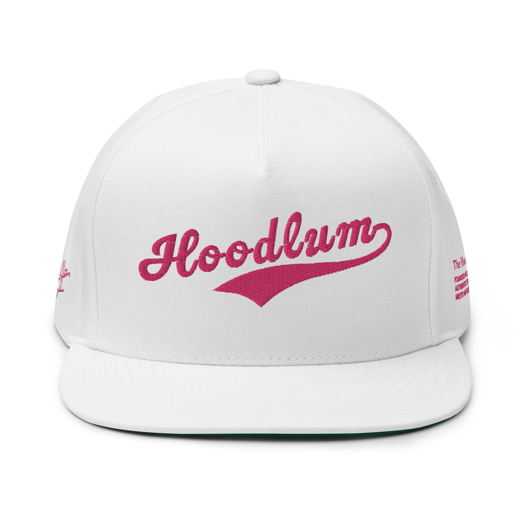 Flat Bill Baseball Cap: Heavy Hitters Edition - Pretty in Pink - The Hoodlum Co.