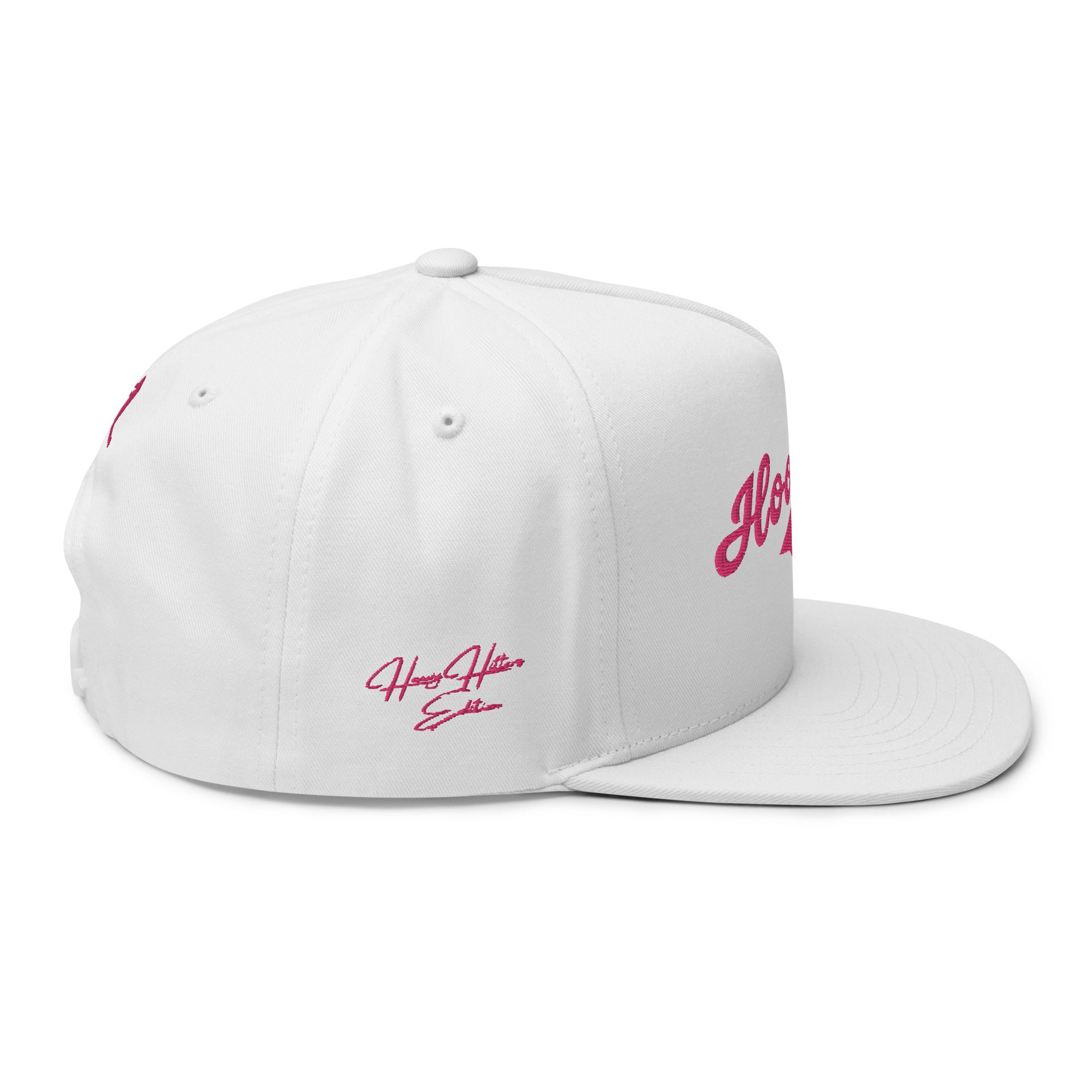 Flat Bill Baseball Cap: Heavy Hitters Edition - Pretty in Pink - The Hoodlum Co.