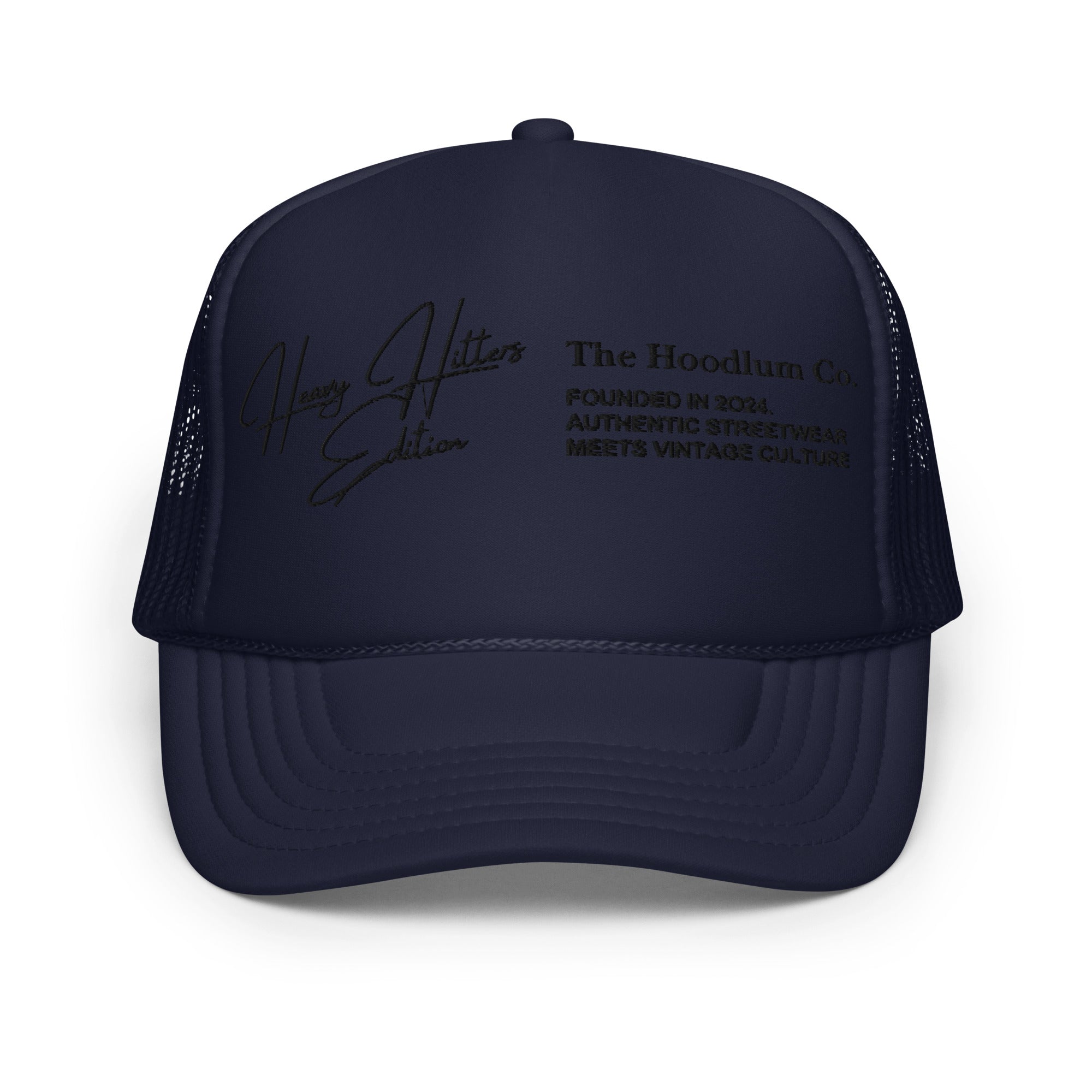 Midnight Blue Slugger Trucker - The Hoodlum Co.
