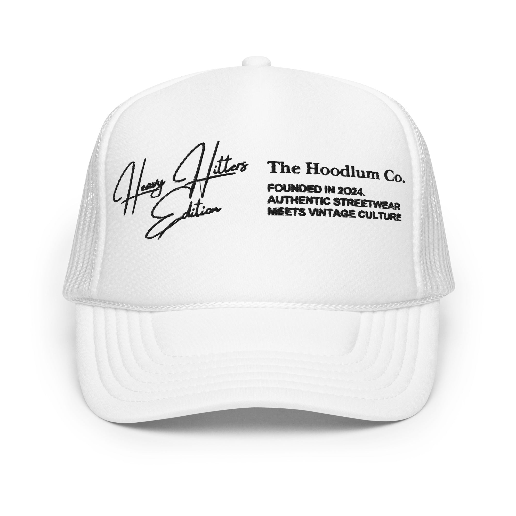 Game Day White Trucker - The Hoodlum Co.
