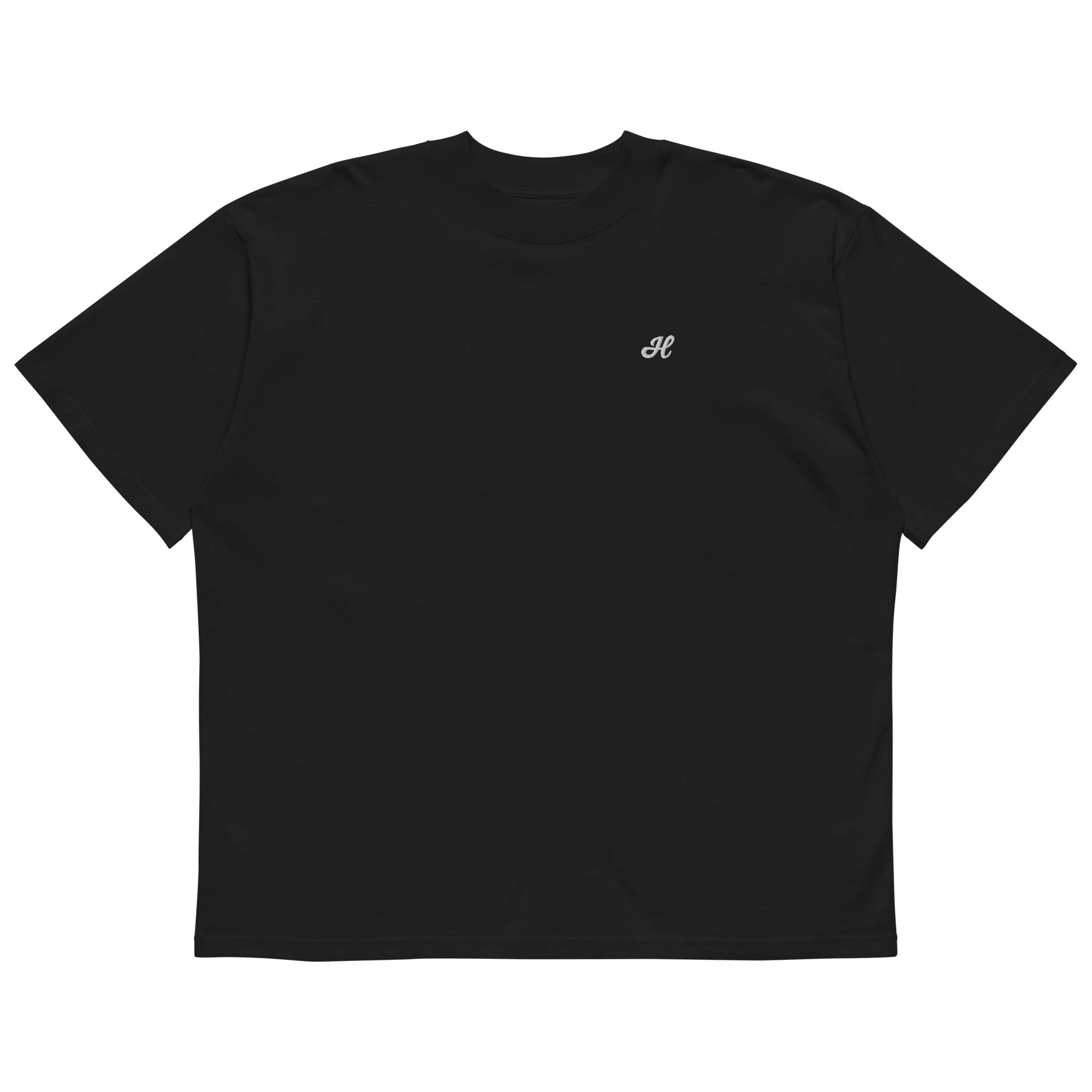 Black Oversized High Neck T-Shirt | Hoodlum Co. – The Hoodlum Co.