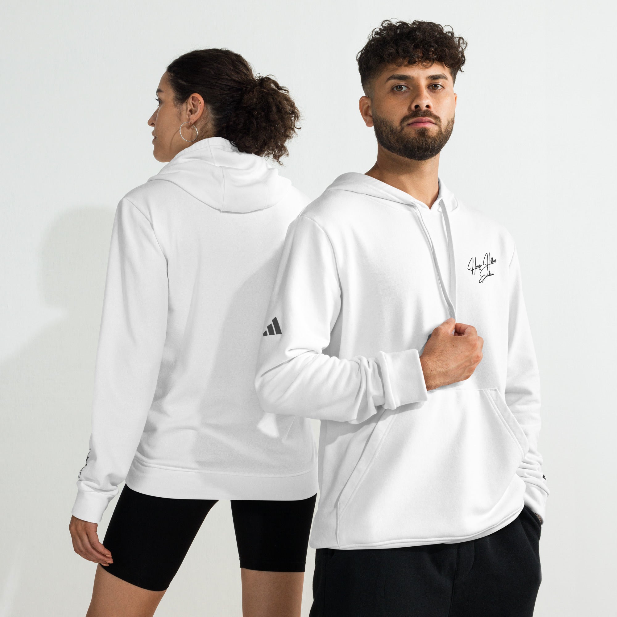Adidas—inspired Hoodlum Fleece Hoodie - Heavy Hitters Edition - Black Stitch - The Hoodlum Co.
