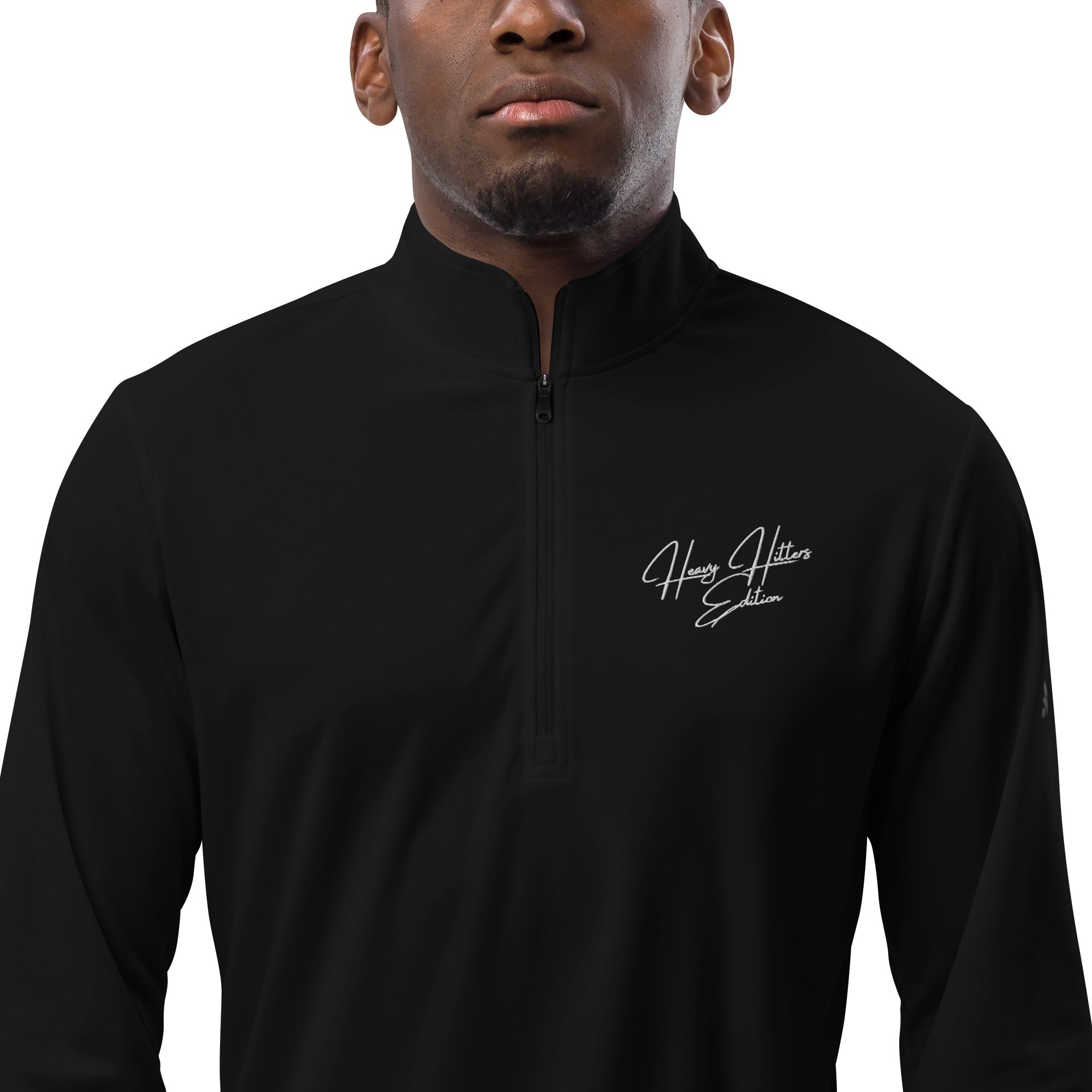 Adidas—inspired Hoodlum Quarter Zip Pullover - Heavy Hitters Edition - White Stitch - The Hoodlum Co.