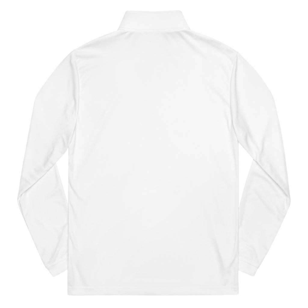 Adidas—inspired Hoodlum Quarter Zip Pullover - Heavy Hitters Edition - White Stitch - The Hoodlum Co.