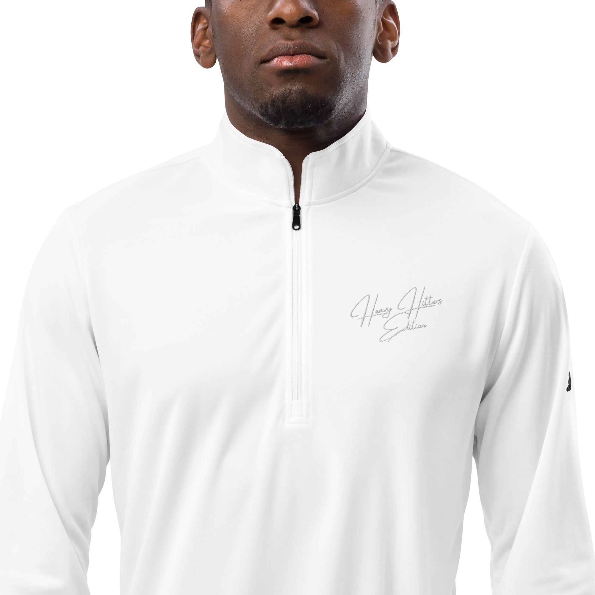 Adidas—inspired Hoodlum Quarter Zip Pullover - Heavy Hitters Edition - White Stitch - The Hoodlum Co.