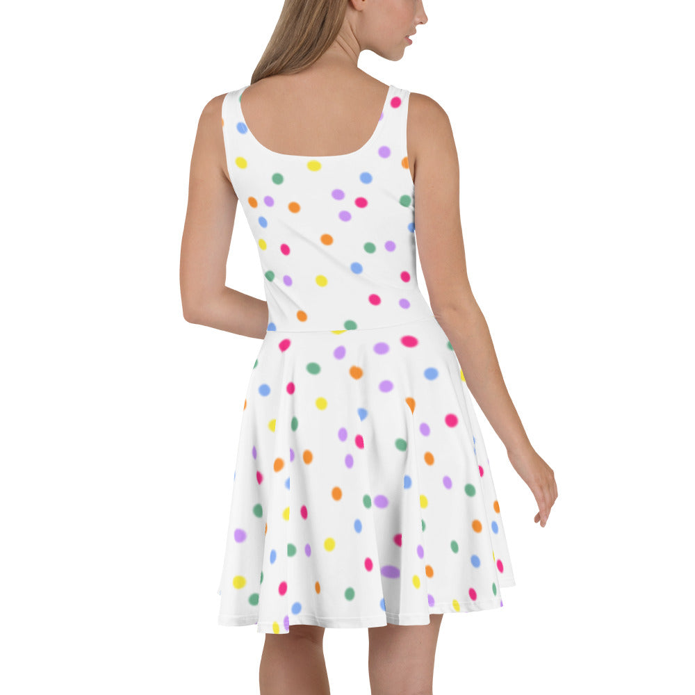 Hustle Glam Polka Dot Skater Dress - The Hoodlum Co.