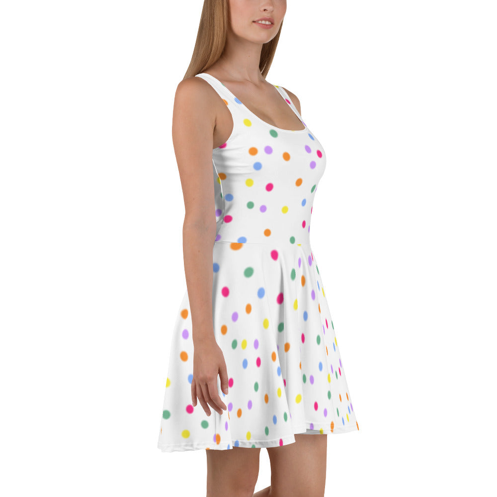 Hustle Glam Polka Dot Skater Dress - The Hoodlum Co.