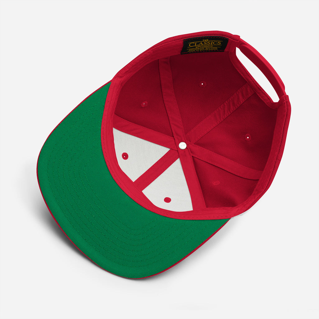 Baseball Rebel Snapback - Crimson Red - The Hoodlum Co.