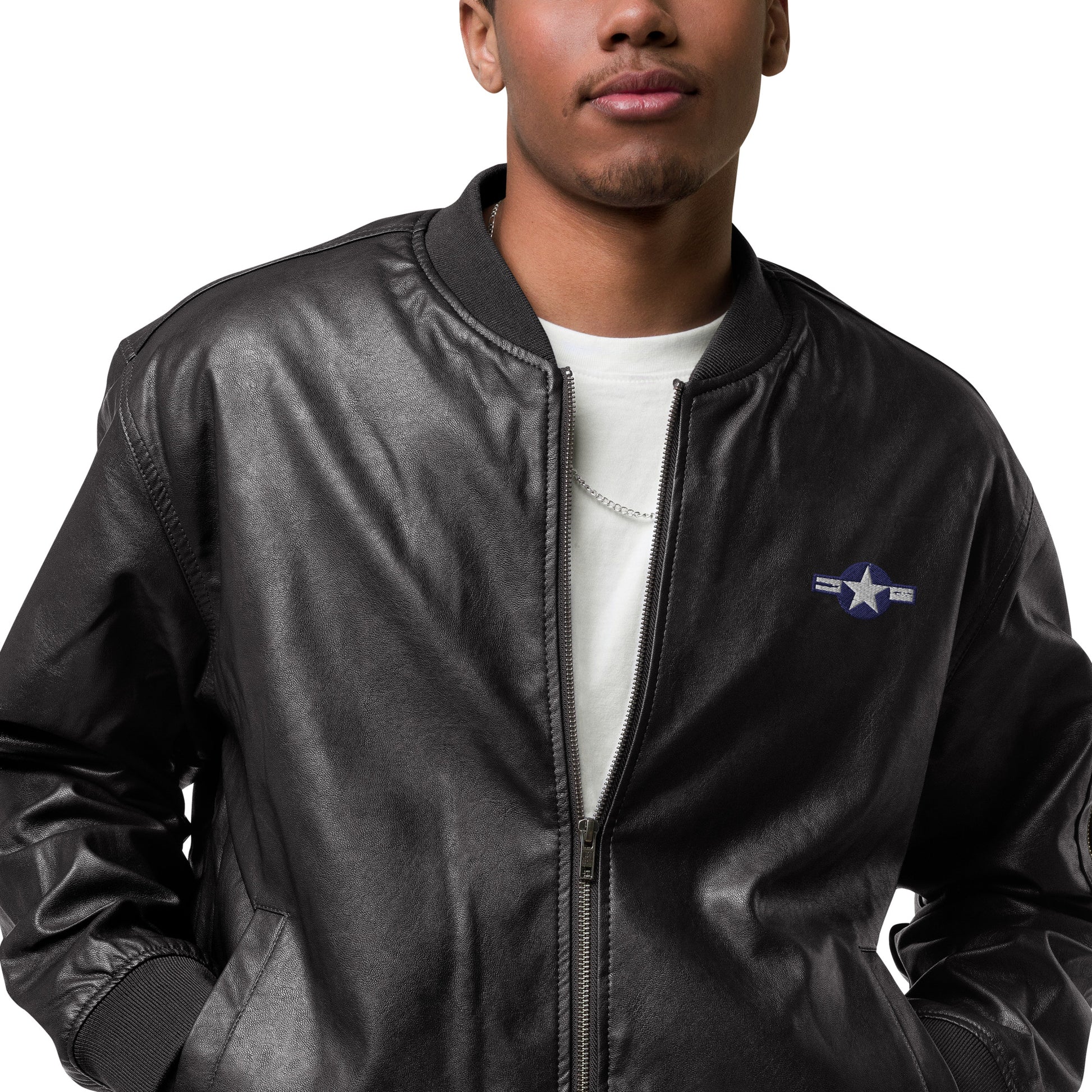 Maverick Armor Leather Bomber Jacket - The Hoodlum Co.