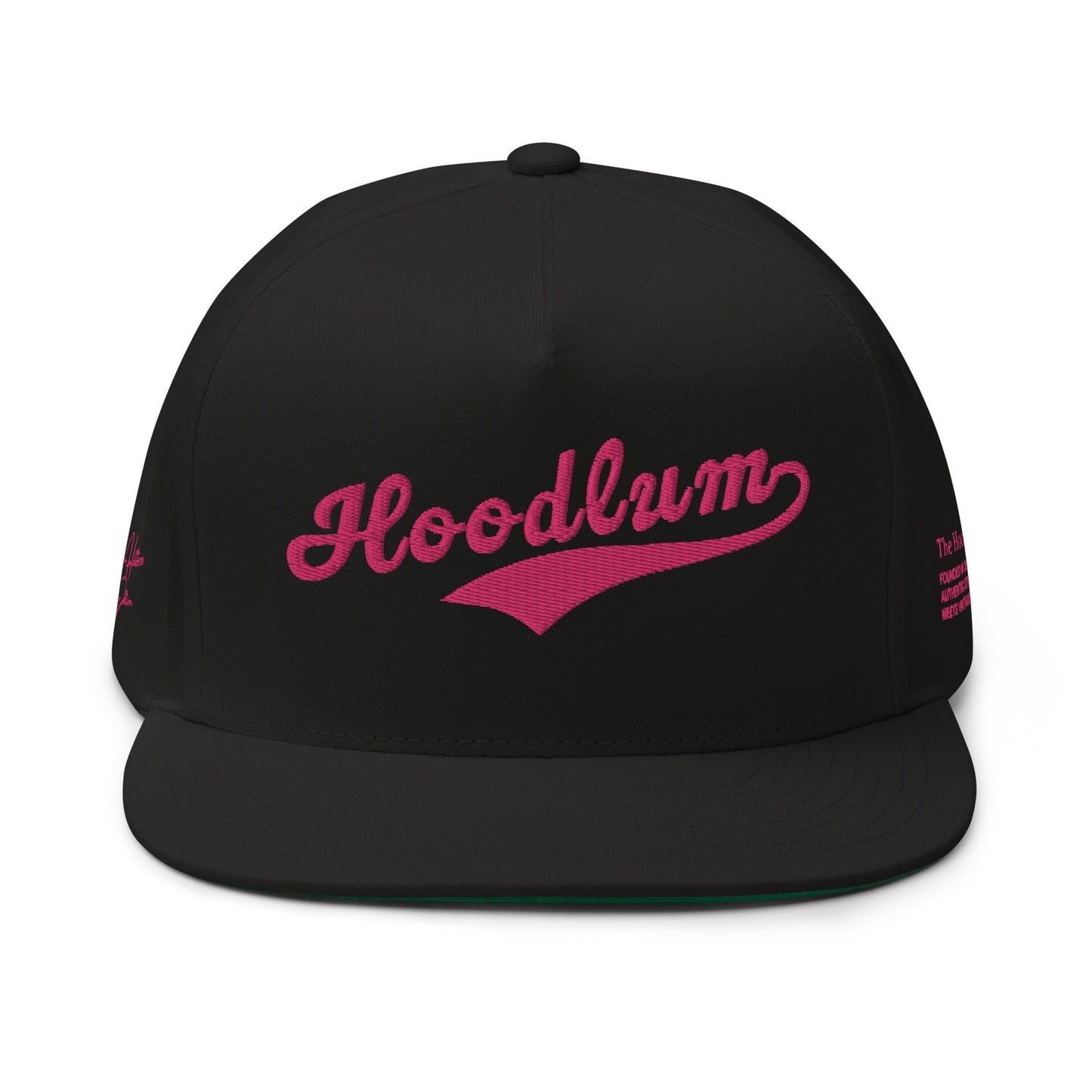 Flat Bill Baseball Cap: Heavy Hitters Edition - Black Diamond Blush