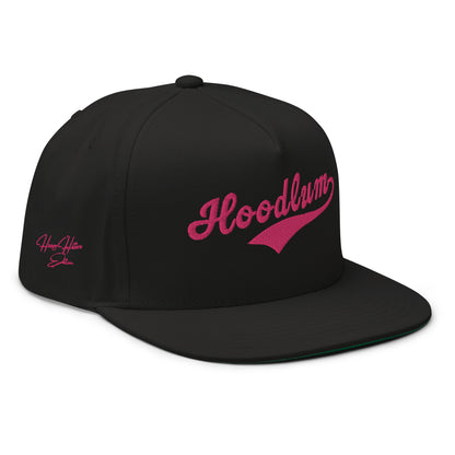 Flat Bill Baseball Cap: Heavy Hitters Edition - Black Diamond Blush