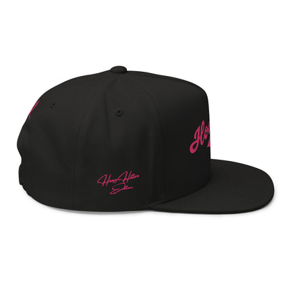 Flat Bill Baseball Cap: Heavy Hitters Edition - Black Diamond Blush