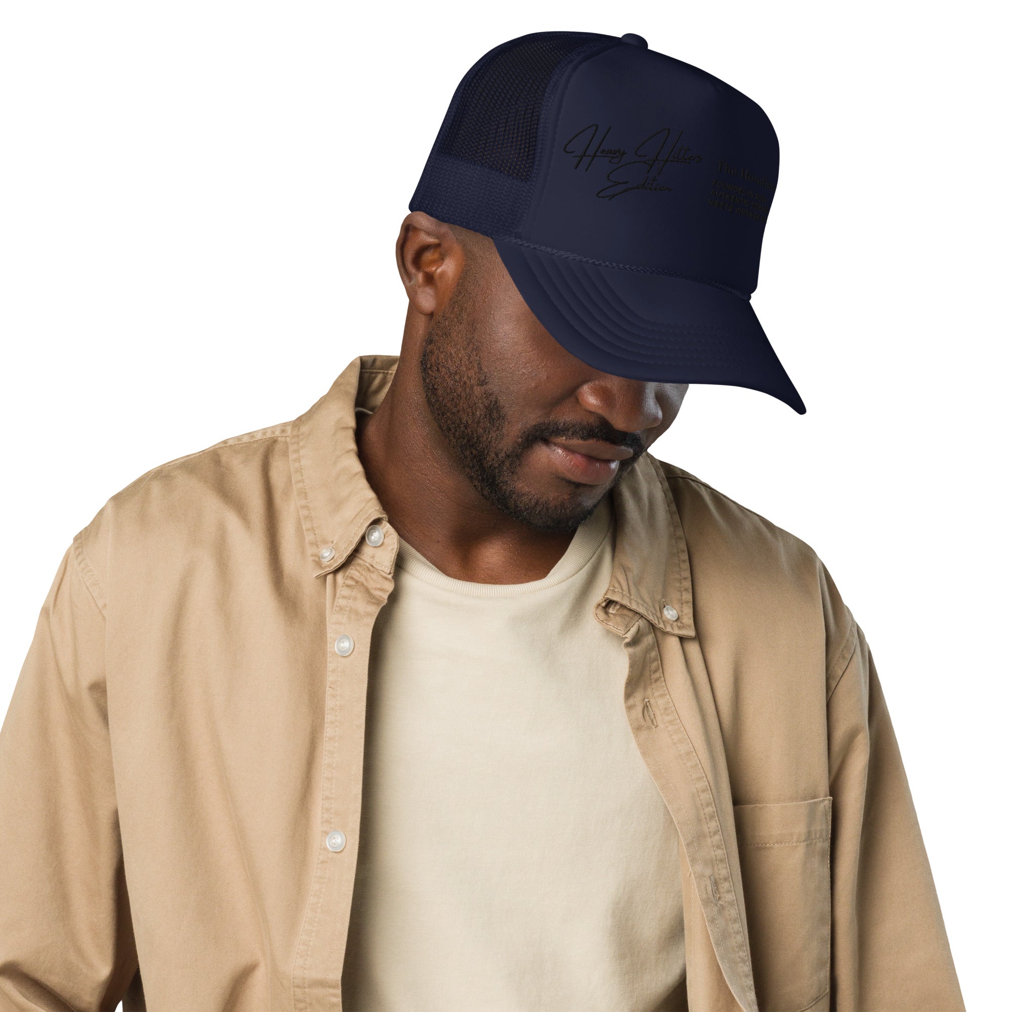 Midnight Blue Slugger Trucker - The Hoodlum Co.