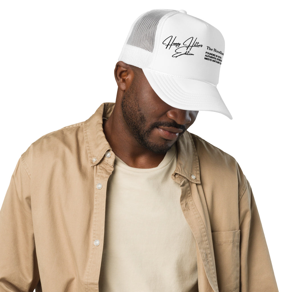 Game Day White Trucker - The Hoodlum Co.