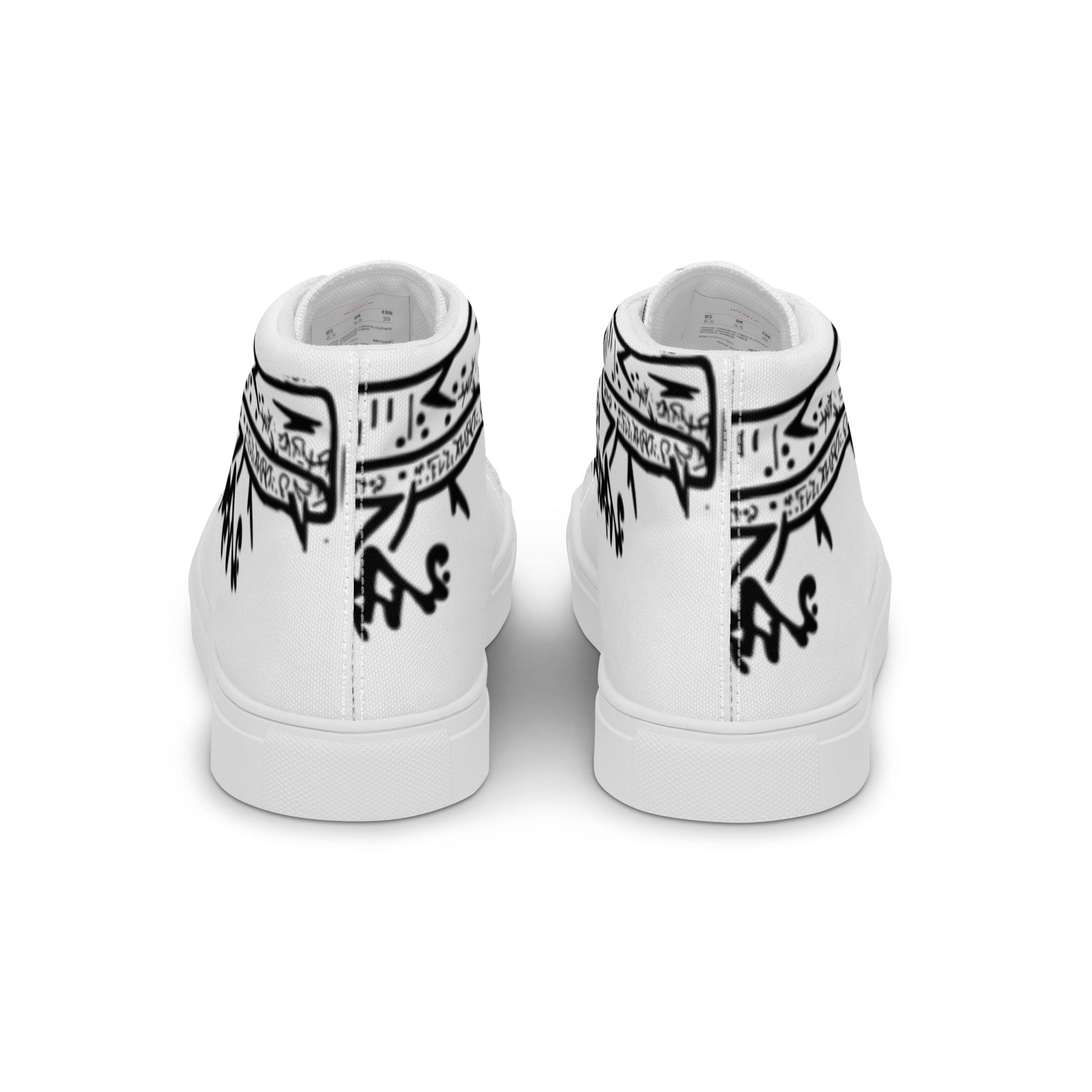 Gangsta Walk High Top Canvas Shoes - The Hoodlum Co.