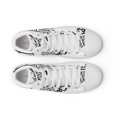 Gangsta Walk High Top Canvas Shoes - The Hoodlum Co.