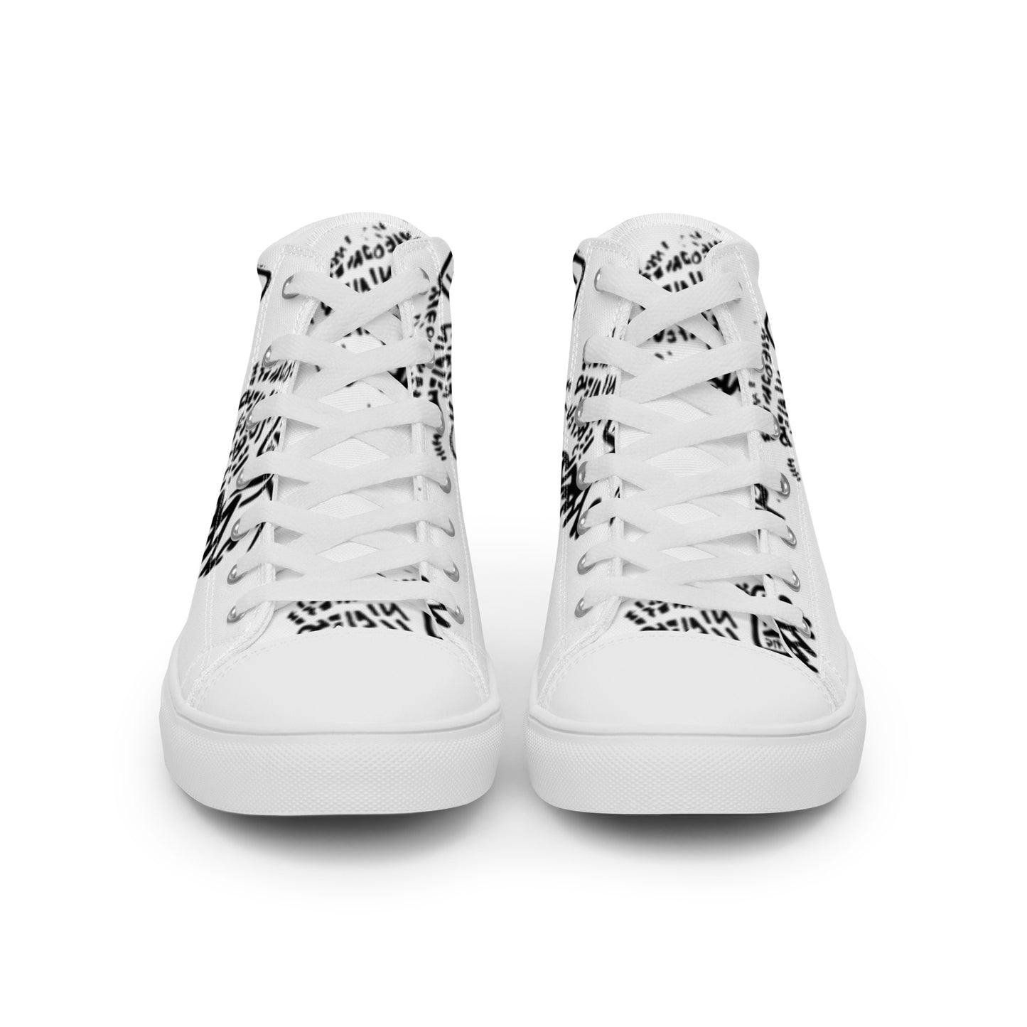 Gangsta Walk High Top Canvas Shoes - The Hoodlum Co.