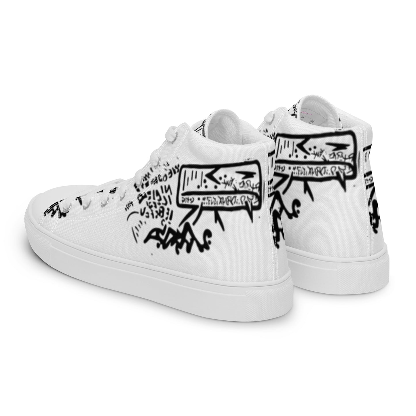 Gangsta Walk High Top Canvas Shoes - The Hoodlum Co.