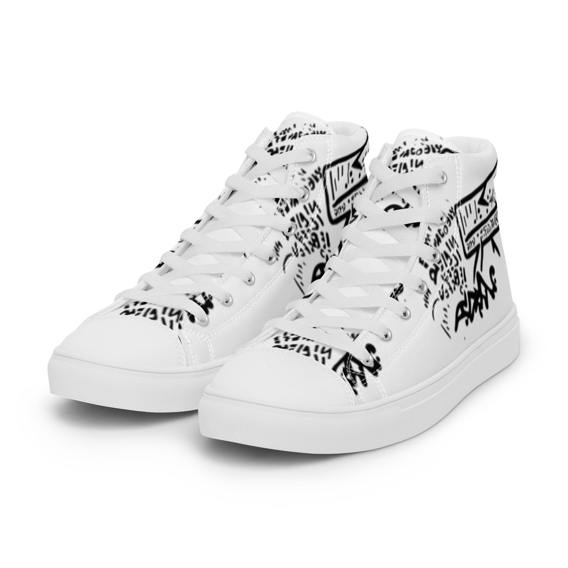 Gangsta Walk High Top Canvas Shoes - The Hoodlum Co.