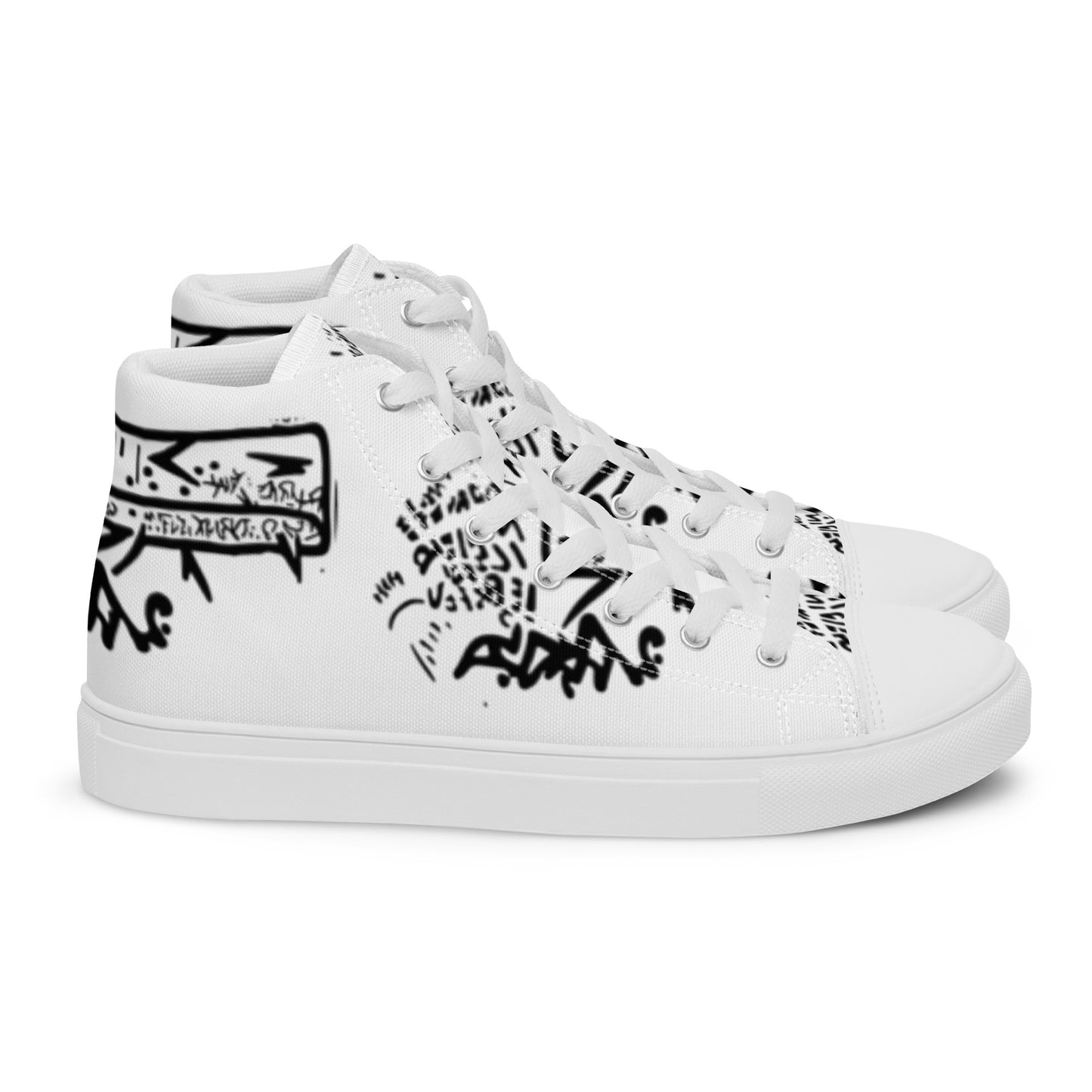 Gangsta Walk High Top Canvas Shoes - The Hoodlum Co.