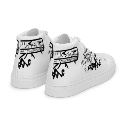 Gangsta Walk High Top Canvas Shoes - The Hoodlum Co.