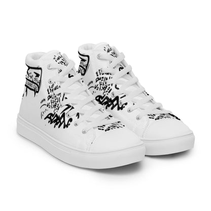 Gangsta Walk High Top Canvas Shoes - The Hoodlum Co.