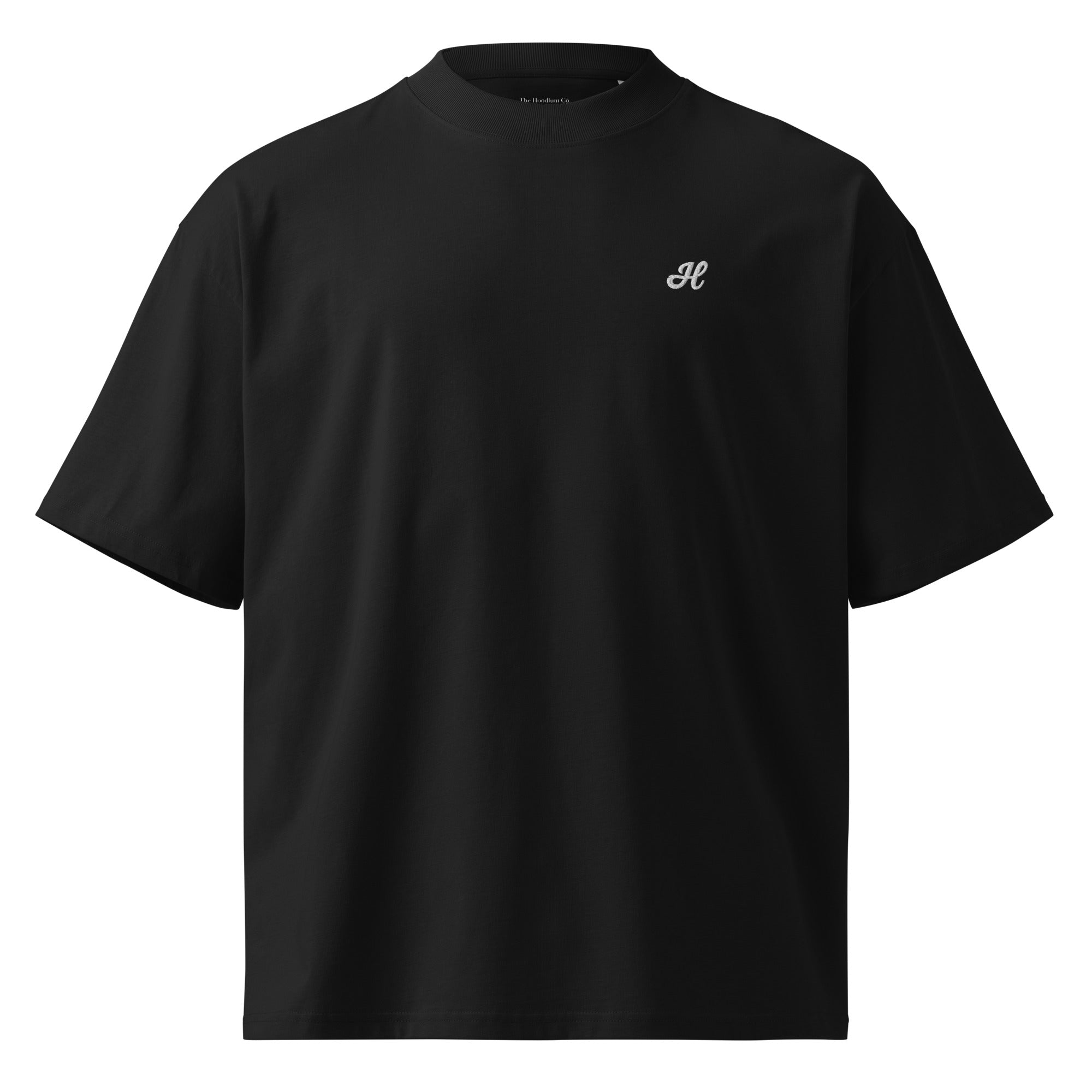 Black Oversized High Neck T-Shirt | Hoodlum Co. – The Hoodlum Co.