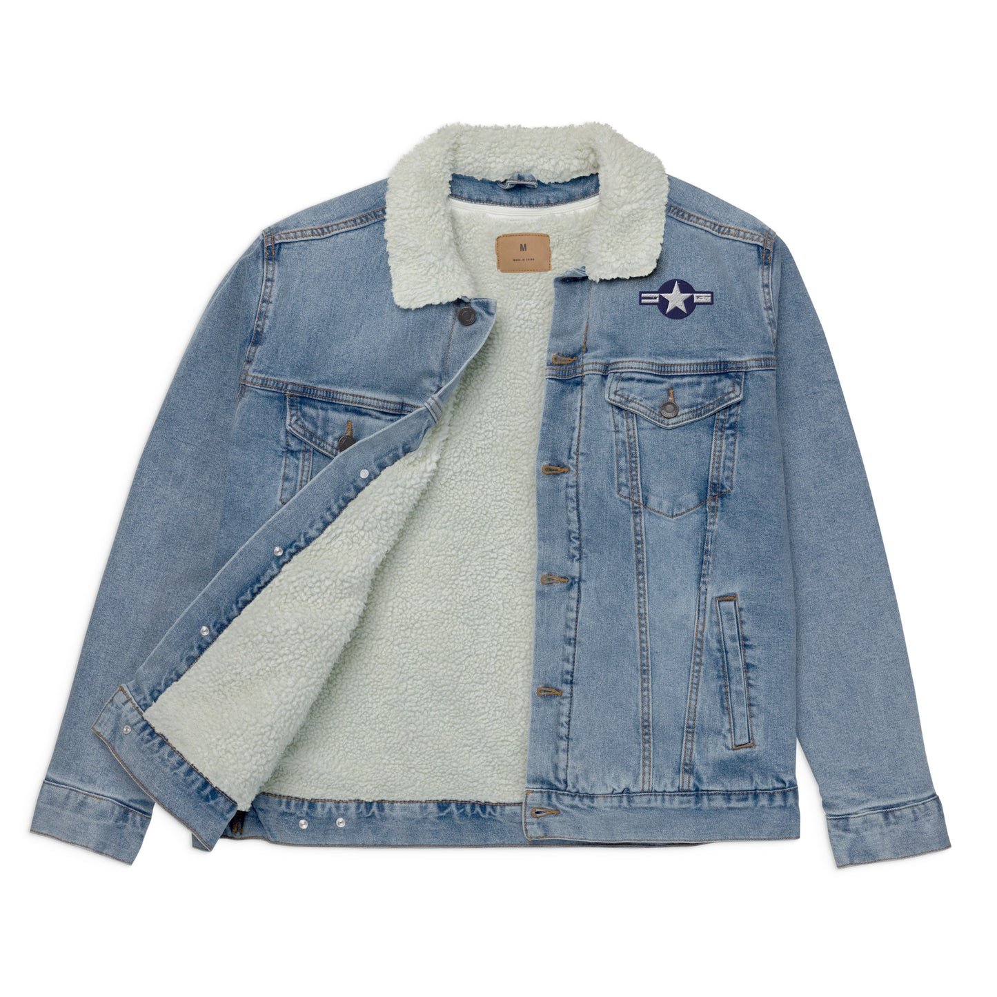 Sky General Denim Sherpa Jacket - The Hoodlum Co.