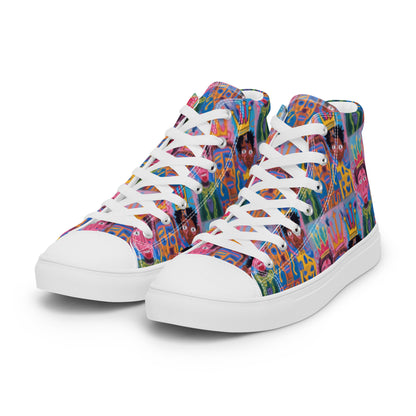 Three Queens Crown High-Top Canvas Sneakers - The Hoodlum Co.